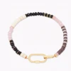 Gorjana Blair Gem Bracelet Gold Pink Jade And Black Jade Gifting