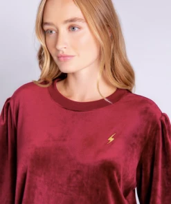 P.J. Salvage Velour Vanity Longsleeve Port