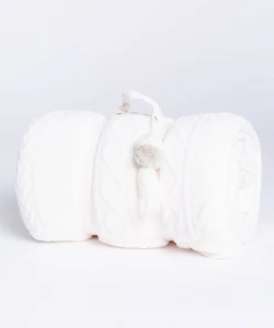 P.J. Salvage Gifting Cozy Blanket Ivory