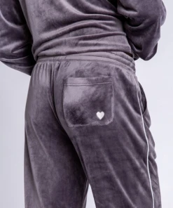 P.J. Salvage Velour Vanity Pant Charcoal