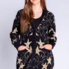 P.J. Salvage Shinning Star Cardigan Black