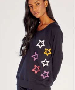 WildFox Star Stiches Longsleeve Black