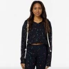 WildFox Foil Splatter Hoodie Black