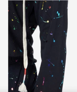 WildFox Foil Splatter Hoodie Black