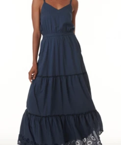 Splendid Kora Eyelet Dress Navy