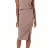 Splendid Terra Linen Jersey Dress Mocha