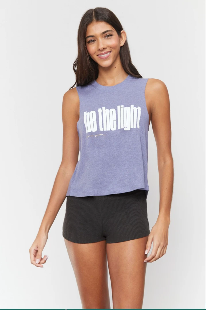Spiritual Gangster Light Crop Tank Heather Blue Ash 3 Spiritual Gangster Light Crop Tank Heather Blue Ash