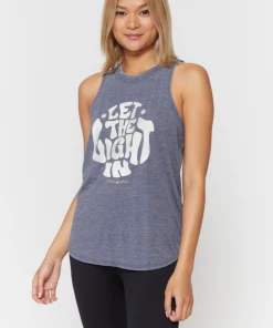 Spiritual Gangster Light In Movement Tank Slate