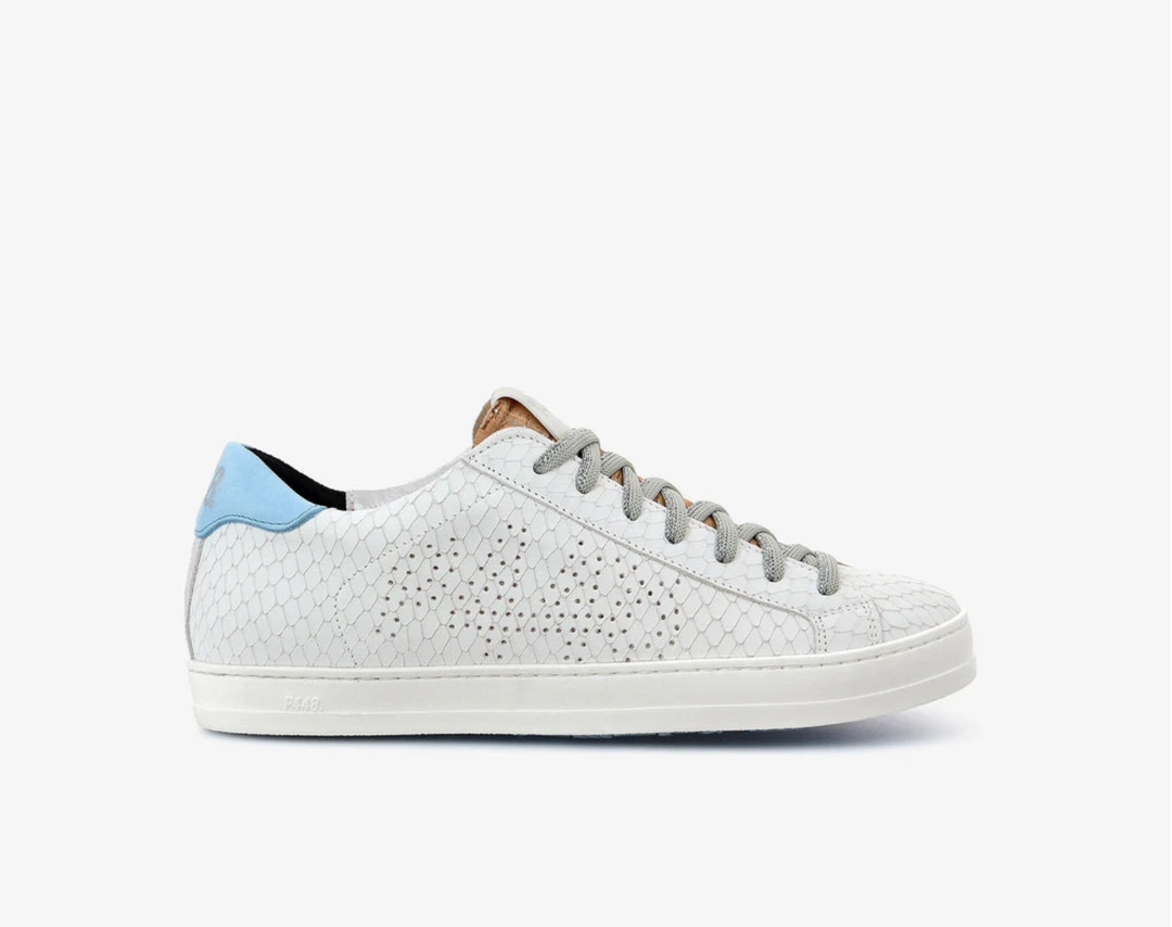 P448 Margot Sneaker White Blue 3 P448 Margot Sneaker White Blue