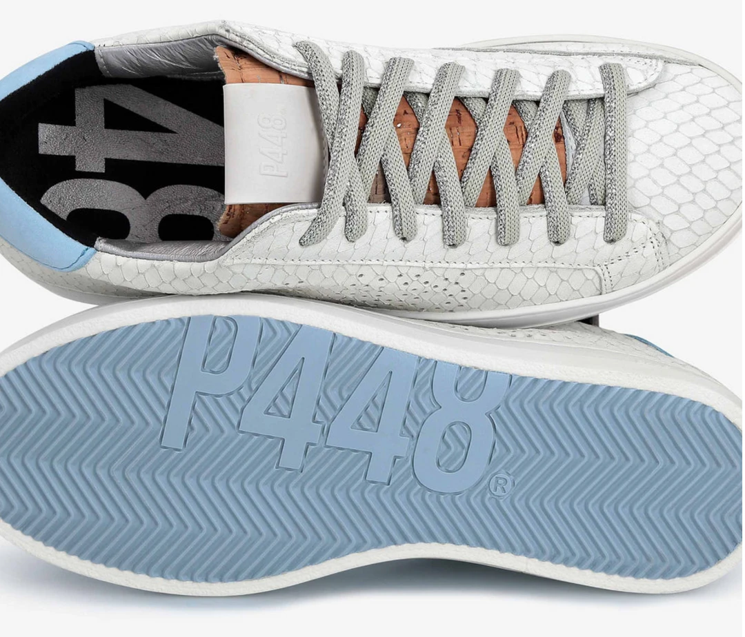 P448 Margot Sneaker White Blue 6 P448 Margot Sneaker White Blue