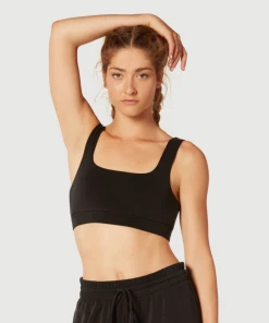 NUX Sleek Square Bra Black