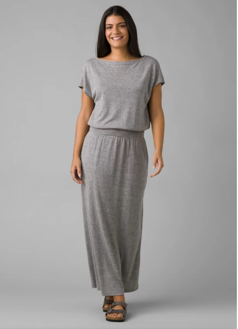 Prana Cozy Up Skyland Dress Heather Grey 3 Prana Cozy Up Skyland Dress Heather Grey