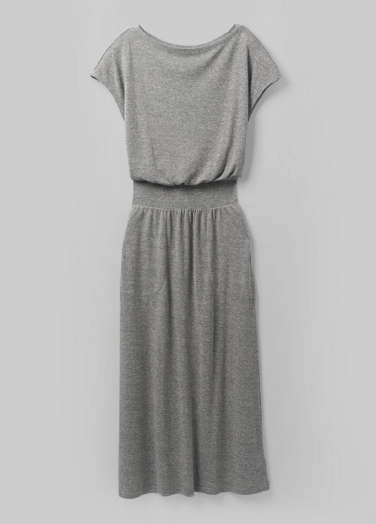 Prana Cozy Up Skyland Dress Heather Grey 5 Prana Cozy Up Skyland Dress Heather Grey