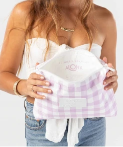 Aloha Collection Mid Gingham Lavender