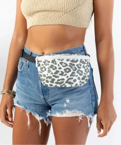 Aloha Collection Snow Leopard Hip Pack Ghost