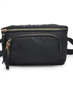 Sol And Selene Double Take Belt Bag Black Snake