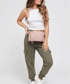 Sol And Selene Double Take Belt Bag Pink