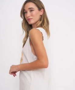 Project Social T Smiley Trip Tank Vintage White