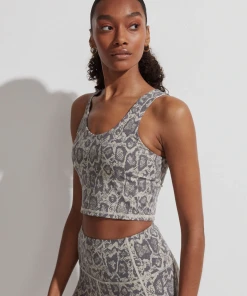 Varley Let's Go Walker Bra Sage Snake