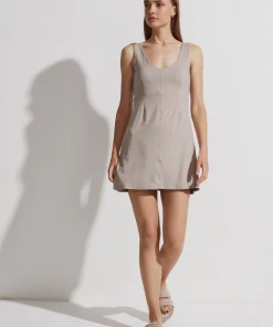 Varley Morgan Dress Taupe Marl