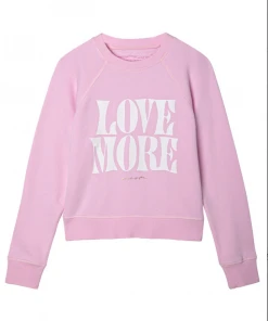 Spiritual Gangster Bridget Raglan Pullover Bella Pink