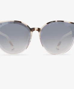DIFF EYEWEAR Gemma Cream Tortoise Sandstone Grey