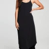 Chaser V Back High Lo Cami Dress True Black