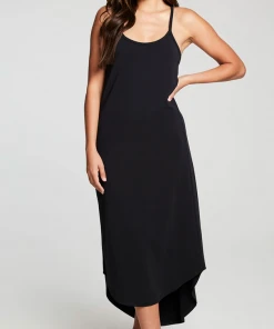Chaser V Back High Lo Cami Dress True Black
