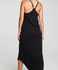 Chaser V Back High Lo Cami Dress True Black