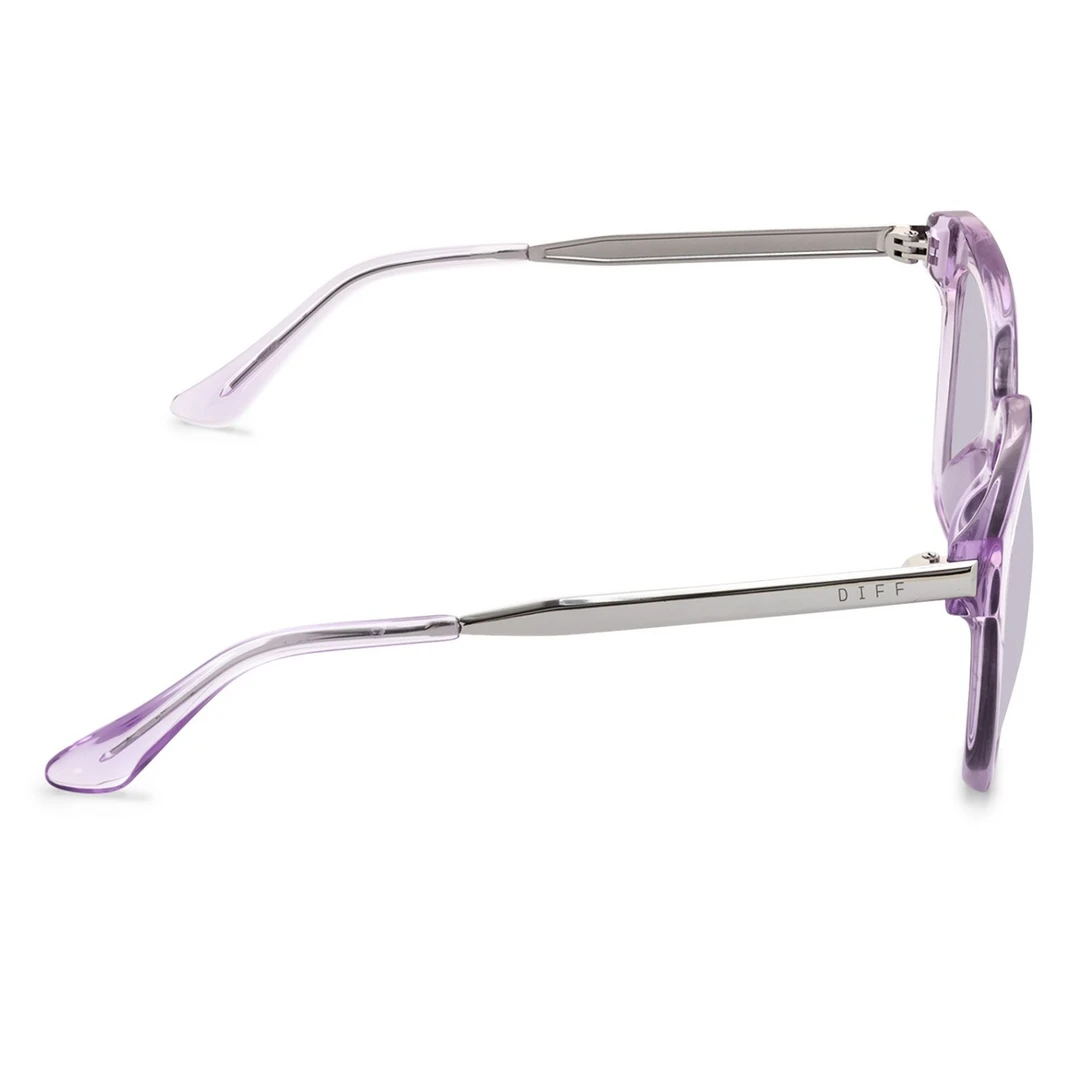 Diff Eyewear Bella Lavender Fog Crystal Lavender Flash 4 Diff Eyewear Bella Lavender Fog Crystal Lavender Flash