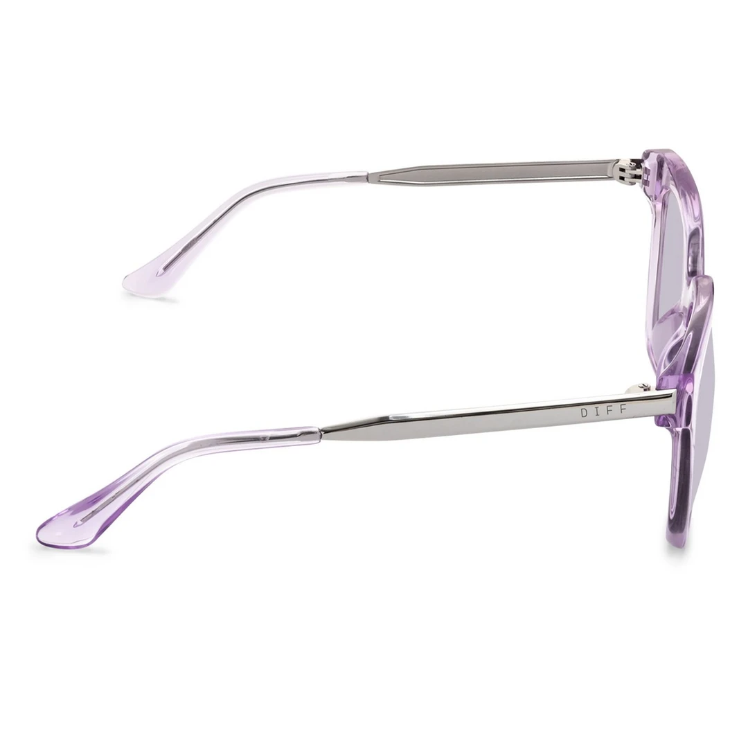 Diff Eyewear Bella XS Lavender Fog Crystal Lavender Flash 4 Diff Eyewear Bella XS Lavender Fog Crystal Lavender Flash