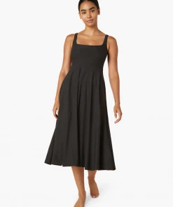 Beyond Yoga Square Neck Dress Darkest Night