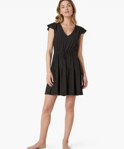 Beyond Yoga Ruffle Dress Darkest Night