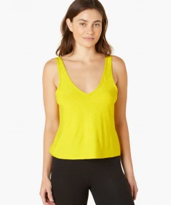 Beyond Yoga Double V Tank Lemon