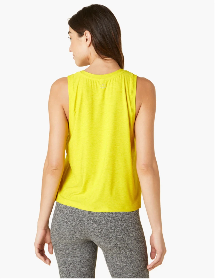 Beyond Yoga Balanced Muscle Tank Lemon 4 Beyond Yoga Balanced Muscle Tank Lemon