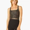 Beyond Yoga Square Neck Crop Chai Tortoise