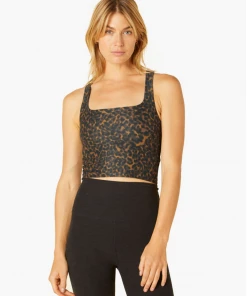 Beyond Yoga Square Neck Crop Chai Tortoise