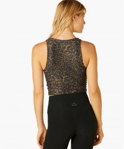 Beyond Yoga Square Neck Crop Chai Tortoise