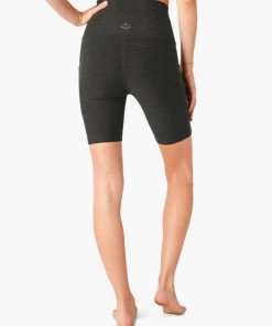 Beyond Yoga Pockets High Waisted Bike Short Darkest Night