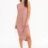 Project Social T Cool And Clean Open Back Tank Dress Rose Clay