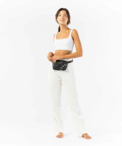 Aloha Collection Iwa Birds Hip Pack White On Black