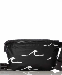 Aloha Collection White On Black SeaSide Hip Pack