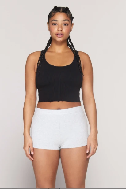 Spiritual Gangster Amor Seamless Crop Tank Black 3 Spiritual Gangster Amor Seamless Crop Tank Black