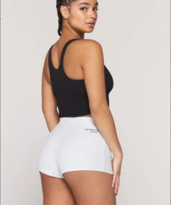 Spiritual Gangster Amor Seamless Crop Tank Black