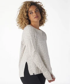 Glyder Lounge Long Sleeve Oatmilk Leopard