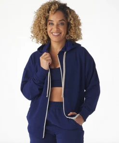 Glyder Vintage Oversized Zip Up Indigo