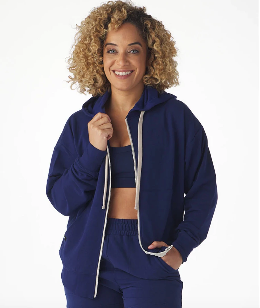 Glyder Vintage Oversized Zip Up Indigo 3 Glyder Vintage Oversized Zip Up Indigo