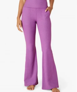 Beyond Yoga Spacedye All Day Flare High Waisted Pant Bright Iris Heather