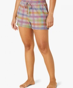 Beyond Yoga On Vacation Shorts Pastel Gingham