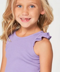 Chaser Girls Ruffle Racer Tank Pegasus